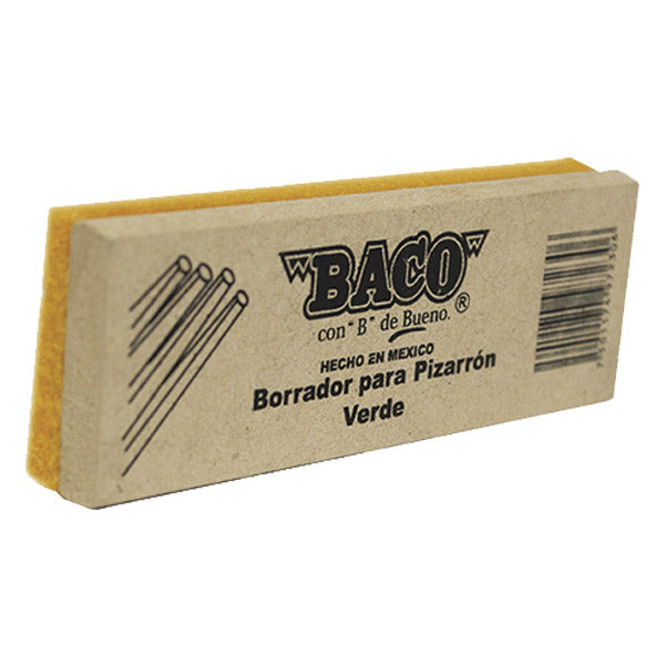 BORRADOR PIZARRON MADERA BLANCO BACO