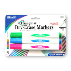 MARCADOR TRIANGULAR PIZARRON COLORES FASHION 3 PZ 1287 BAZIC MNK