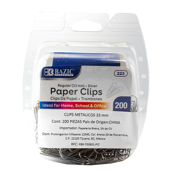 CLIP ESTANDARD 33 MM 200 PZ 223 BAZIC