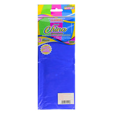 PAPEL CHINA NORMAL AZUL REY/ELECTRICO 3 PZ MNK