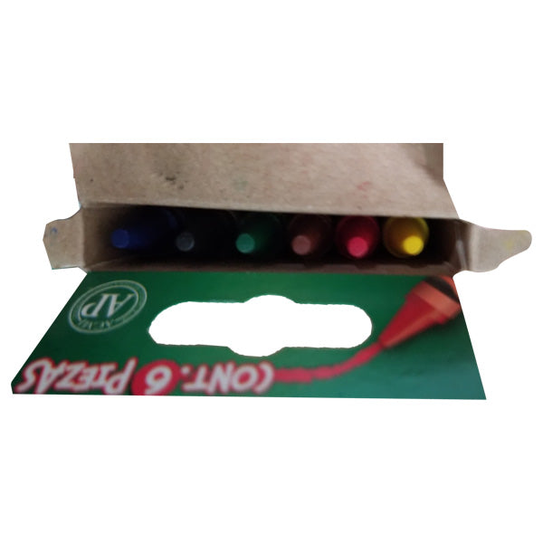 CRAYON ESTANDAR 6 PZ CRAYOLA MNK