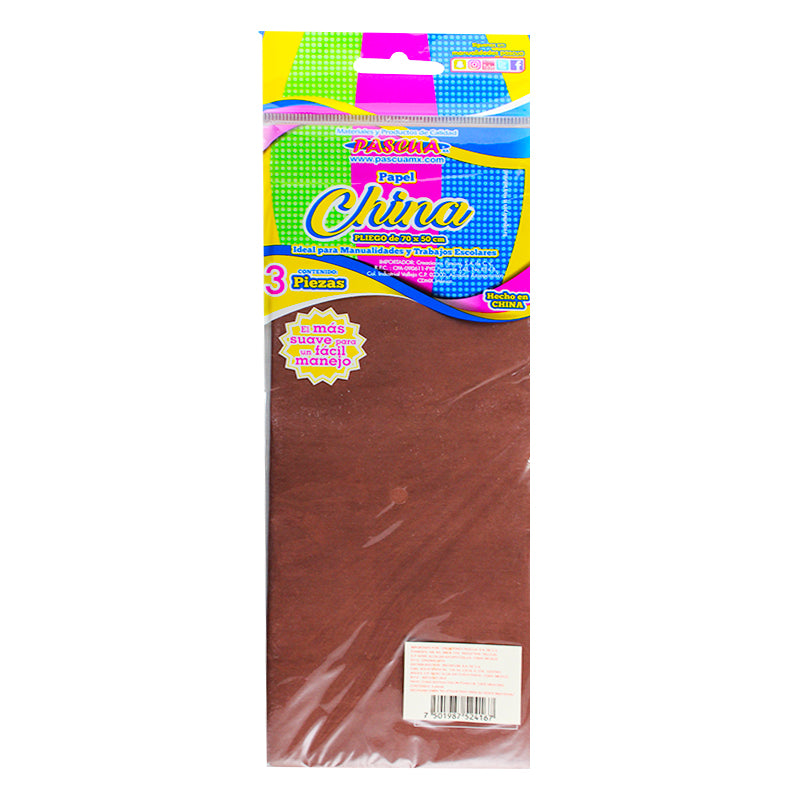 PAPEL CHINA NORMAL CAFE 3 PZ MNK