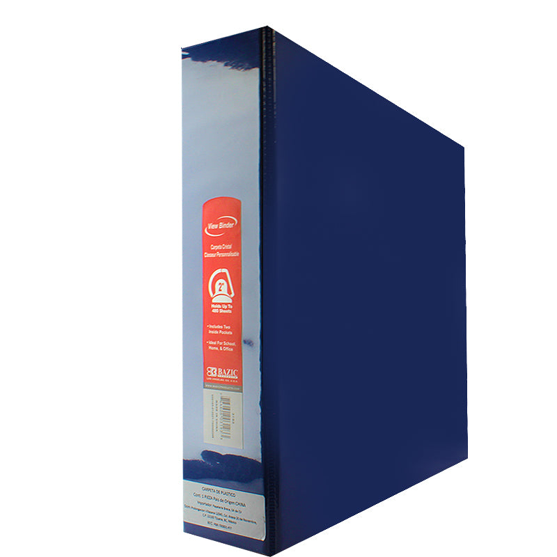 CARPETA 2 PULGADA C/MICA AZUL 3193 BAZIC MNK