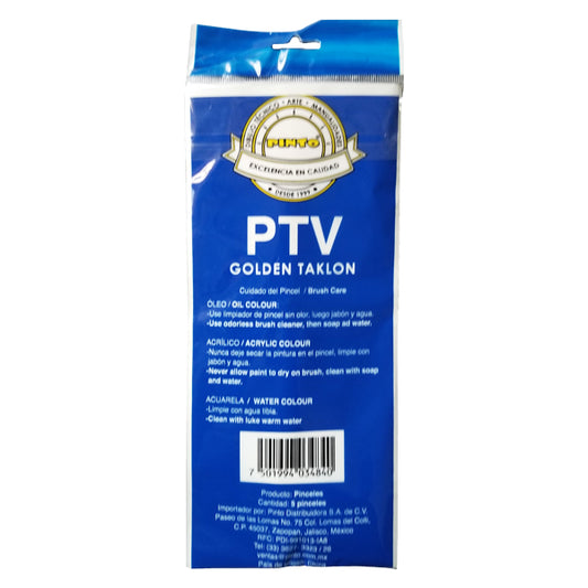 PINCEL 5 PZ DORADO SURTIDO PTV PINTO DISTRIBUIDORA