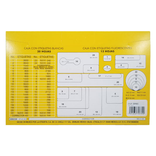 ETIQUETA NO CONTINUA #05 AZUL LESA