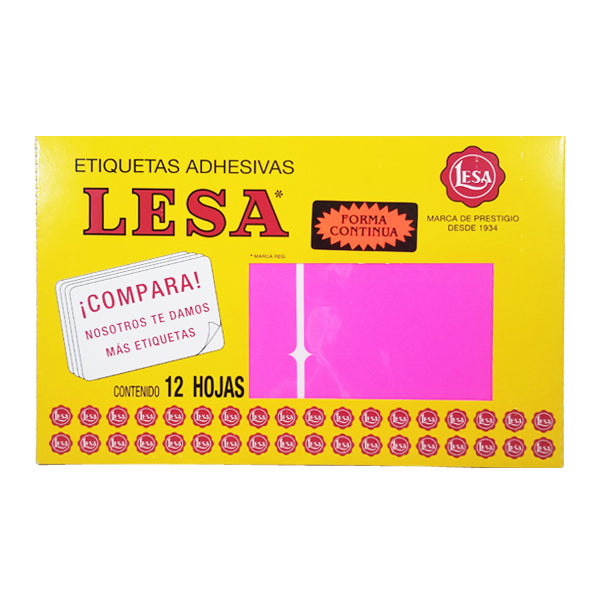 ETIQUETA CONTINUA #19 ROSA LESA