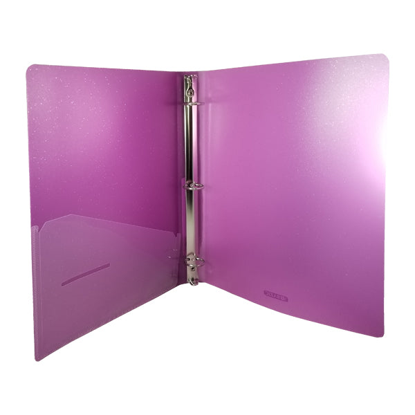 CARPETA 1 PULGADA FLEXIBLE GLITTER 3128 BAZIC MNK