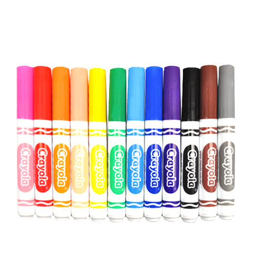 MARCADOR CLASICO GRUESO 12 PZ CRAYOLA MNK