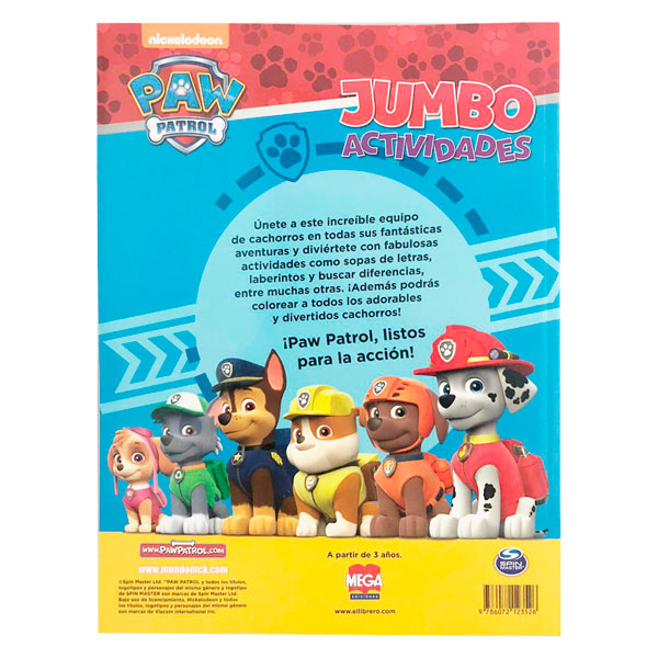 LIBRO ACTIVIDADES JUMBO PAW PATROL 5512 LAROUSSE MNK
