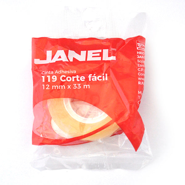 TAPE TRANSPARENTE 12X33 MT 119 JANEL MNK