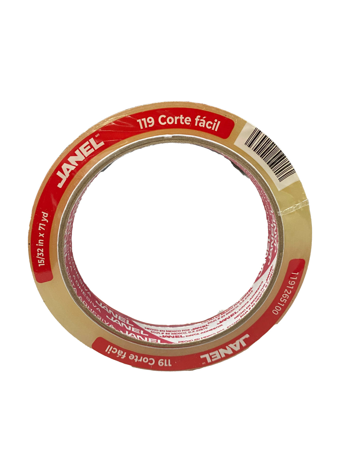 TAPE TRANSPARENTE 119 12X65 MT JANEL MNK