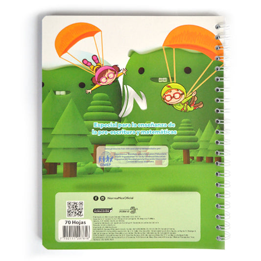 MI PRIMER CUADERNO PROFESIONAL DOBLE ARGOLLA 70 HJ BLANCO NORMA MNK