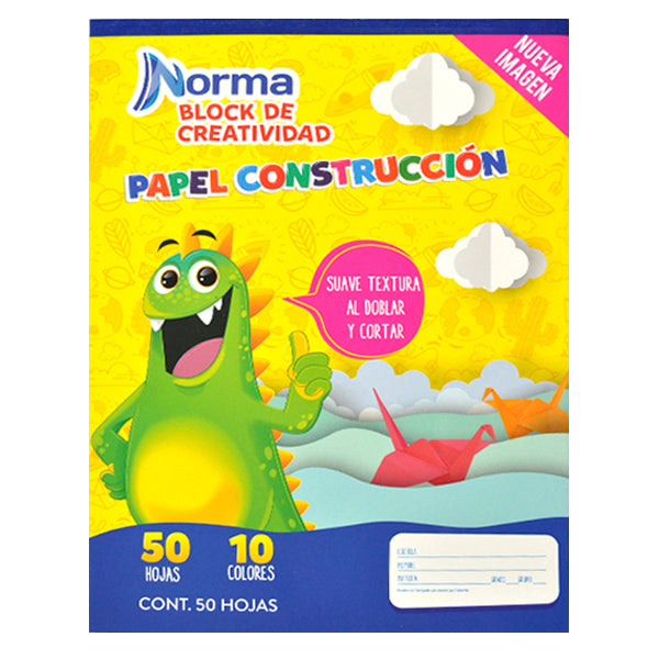 PAPEL CONSTRUCTIVO CARTA 50 HJS NORMA MNK