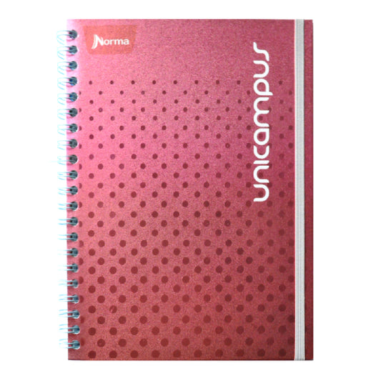 CUADERNO PROFESIONAL DOBLE ARGOLLA UNICAMPUS METALICO 120 HJ RAYA NORMA MNK