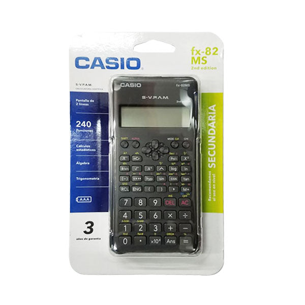 CALCULADORA CIENTIFICA CASIO 240 FUNCIONES FX-82MS MIKADO MNK