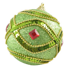 ESFERA 80 MM NAVIDAD HT-A60323 VERDE MANZANA BRIDGECO