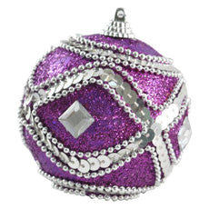 ESFERA 80 MM NAVIDAD HT-A60323 MORADO BRIDGECO