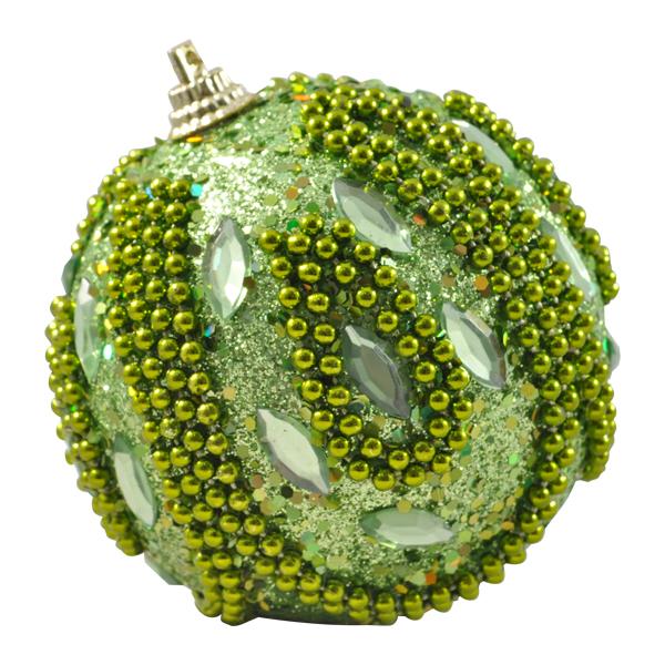 ESFERA 80 MM NAVIDAD HTA-07805 VERDE MANZANA BRIDGECO