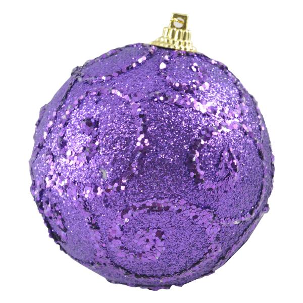 ESFERA 80 MM NAVIDAD HT-A01941 MORADO BRIDGECO