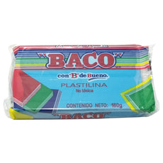 PLASTILINA BARRA B-180 180 GR AZUL CLARO BACO MNK