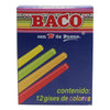 GIS COLORES 12 PZ TIC-12 BACO