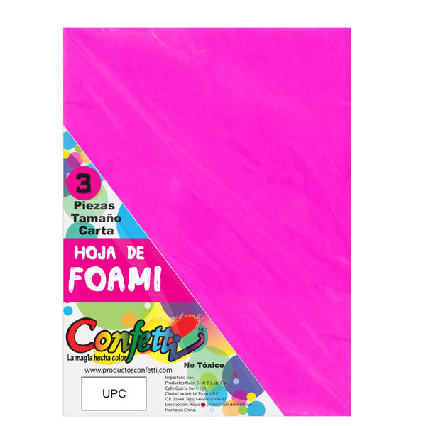 FOAMY CARTA 3 PZ FIUSHA NAEN MNK