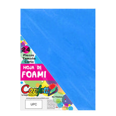 FOAMY CARTA 24 PZ AZUL CELESTE NAEN MNK