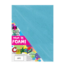 FOAMY CARTA 24 PZ AZUL CIELO NAEN MNK