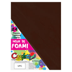 FOAMY CARTA 24 PZ CAFE OSCURO NAEN MNK