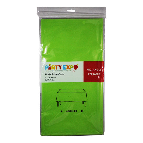 MANTEL PLASTICO LISO INDIVIDUAL VERDE MANZANA 54X108 NATURAL