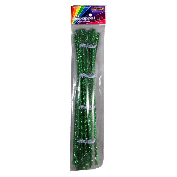 LIMPIAPIPAS METALICO VERDE 20 PZ NAEN
