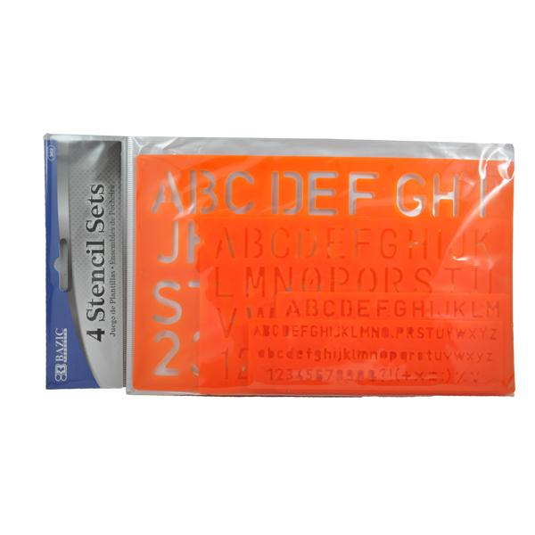 MOLDE DE LETRAS 4 PZ # 302 BAZIC