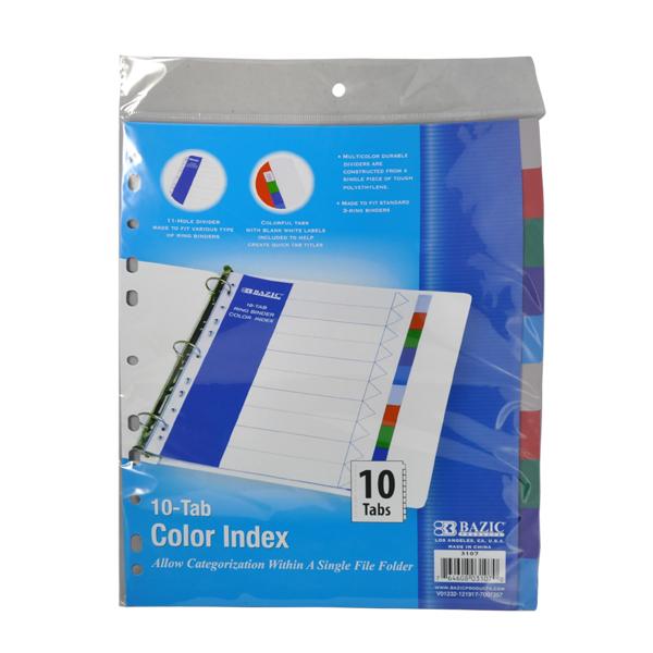 SEPARADOR PLASTICO BAZIC 10 PZ 3107 BAZIC