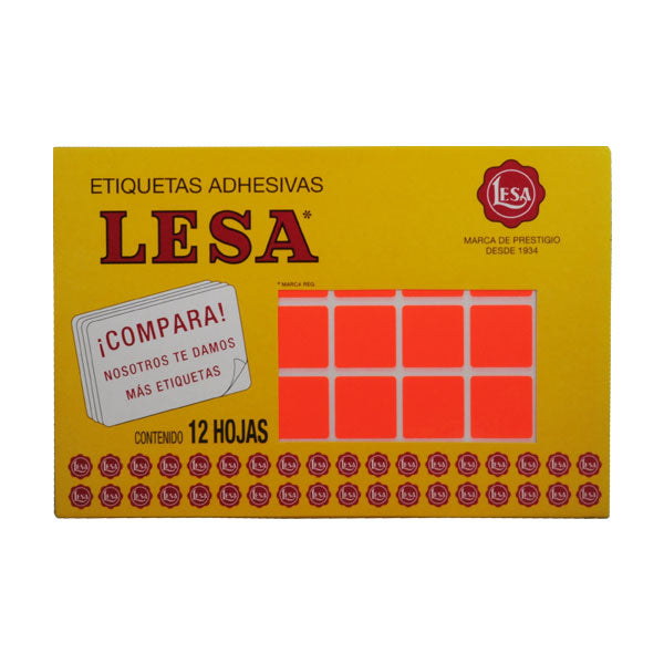 ETIQUETA NO CONTINUA #05 ROJO LESA