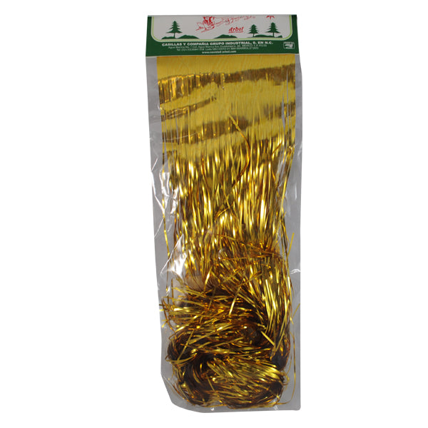 LLUVIA METALICA 70 CM NAVIDAD ORO NAVIARBOL