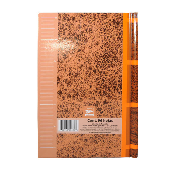 LIBRETA TRANSITO 96 HJ 0635 ESTRELLA