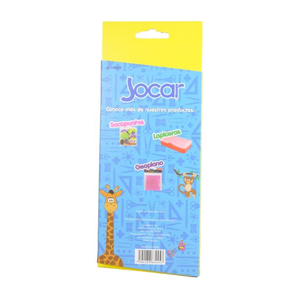 COLORES MADERA JOCARITOS DOBLES LARGOS 12 PZ JOCAR MNK