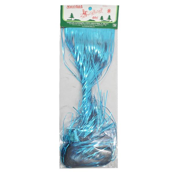 LLUVIA METALICA 70 CM NAVIDAD TURQUESA NAVIARBOL