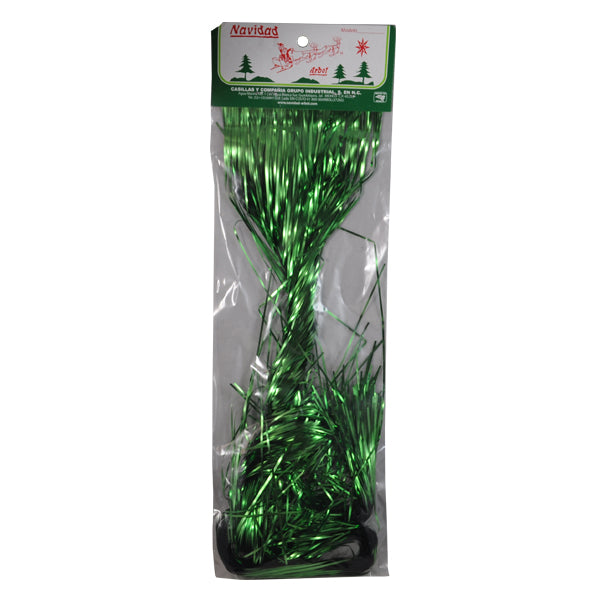 LLUVIA METALICA 70 CM NAVIDAD VERDE NAVIARBOL