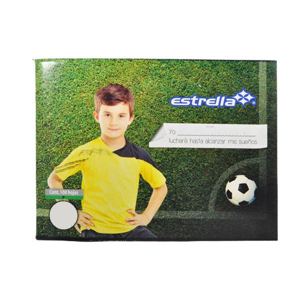 CUADERNO ITALIANO ENGRAPADO 100 HJ BLANCO 264 ESTRELLA MNK