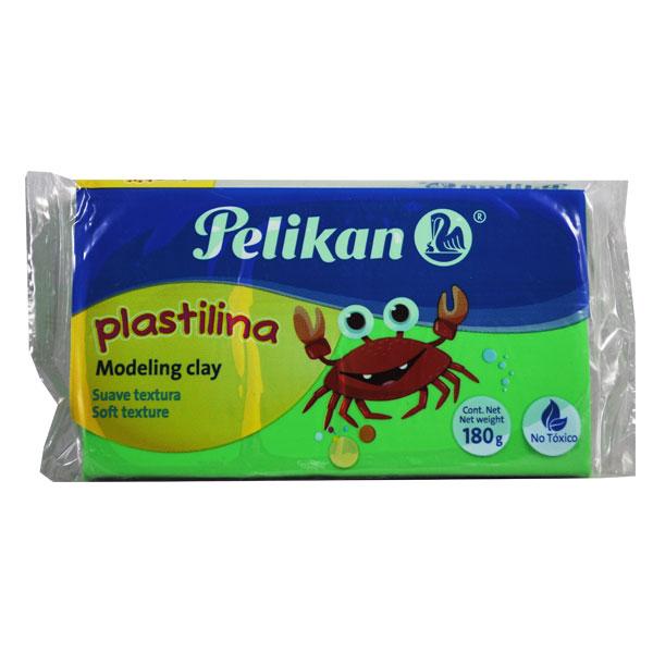 PLASTILINA BARRA 180 GR VERDE NEON PELIKAN MNK