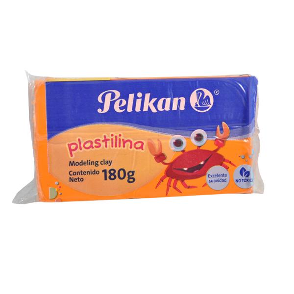PLASTILINA BARRA 180 GR NARANJA PELIKAN MNK