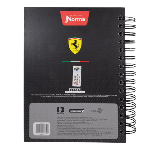 CUADERNO FRANCES DOBLE ARGOLLA FERRARI 160 HJ RAYA NORMA