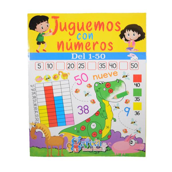 LIBRO JUGUEMOS CON NUMEROS 1 AL 50 1329 EDITORIAL GARCIA MNK