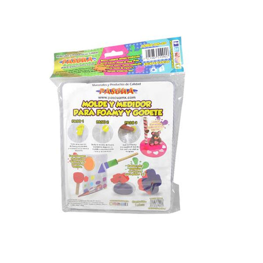 MOLDE MEDIDOR DE FOAMY MOLDEABLE MAS GODETE PASCUA