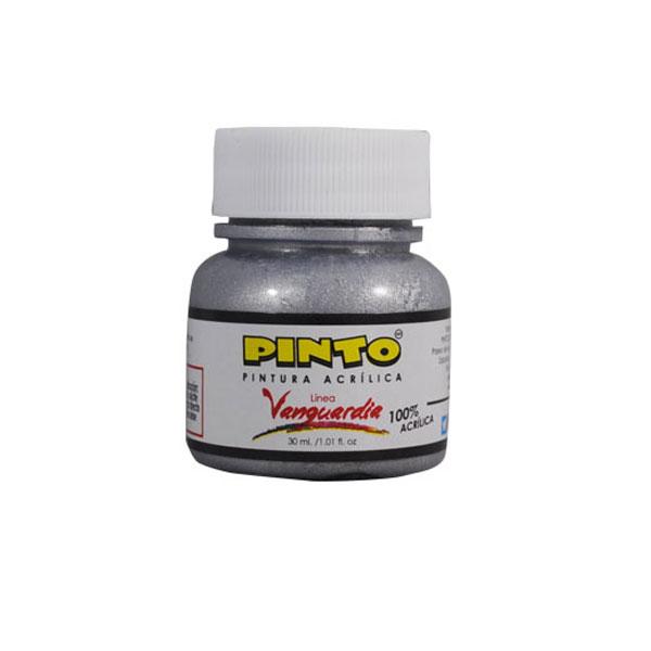 PINTURA ACRILICA METALICO 30 ML ALUMINIO 510 PINTO DISTRIBUIDORA