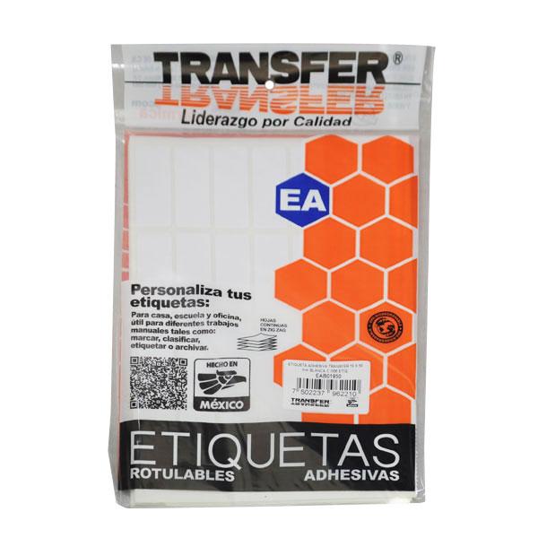 ETIQUETA BASICA CONTINUA # 15 BLANCA TRANSFER