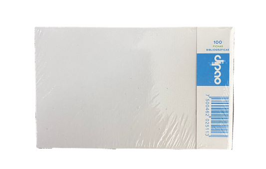 TARJETA INDEX 3X5 100 HJ BLANCO DIPAO MNK