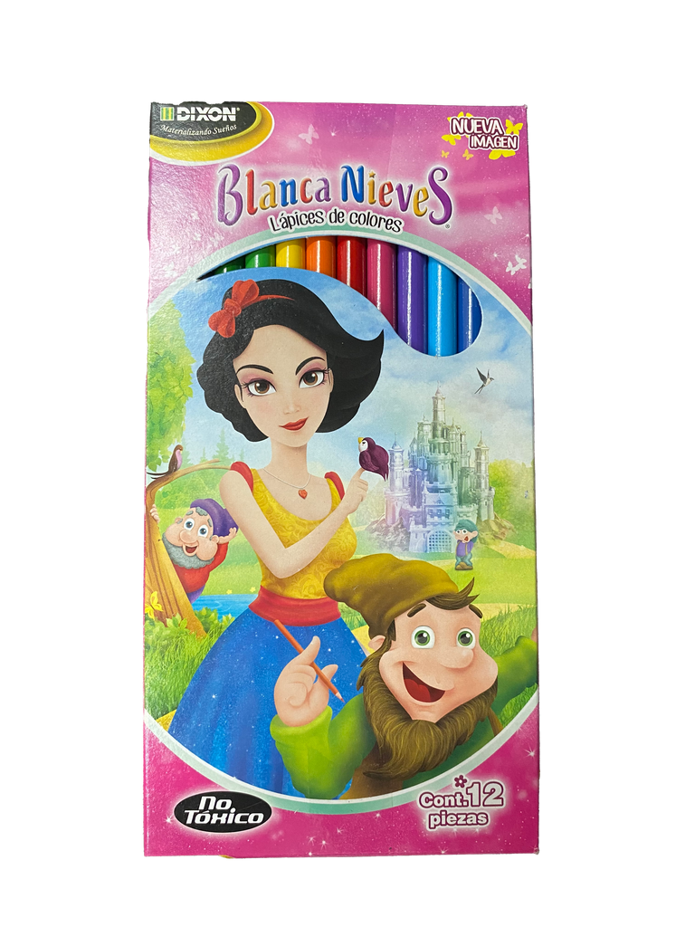 COLORES MADERA BLANCA NIEVES LARGOS 12 PZ 45074 DIXON MNK