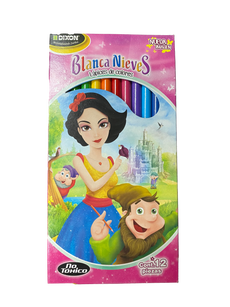 COLORES MADERA BLANCA NIEVES LARGOS 12 PZ 45074 DIXON MNK